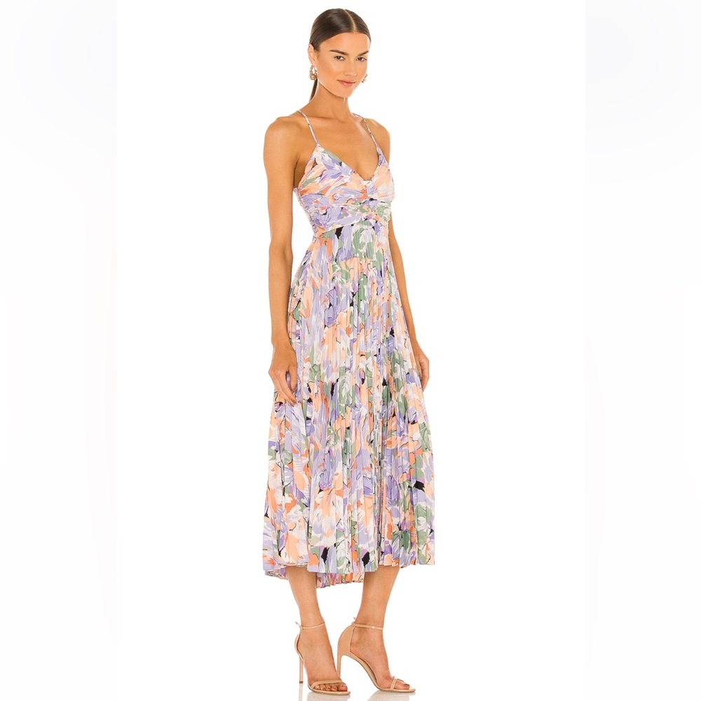 ASTR the Label Blythe Dress in Coral Multi